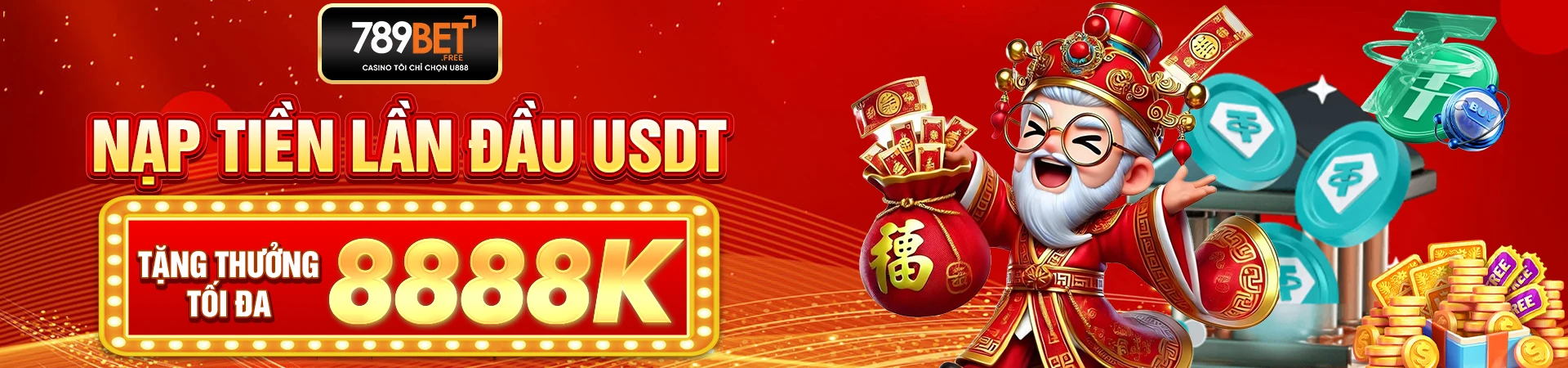 Nạp tiền lần đầu usdt tặng thưởng tối đa 8.888k